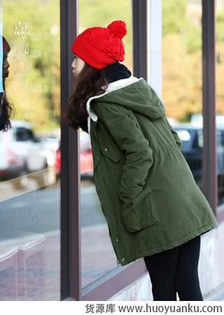 工装毛领风衣外套-第3张图片-货源库