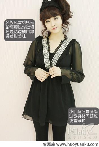 轻薄雪纺衫早春秀性感-第3张图片-货源库 轻薄雪纺衫早春秀性感-第3张图片-货源库