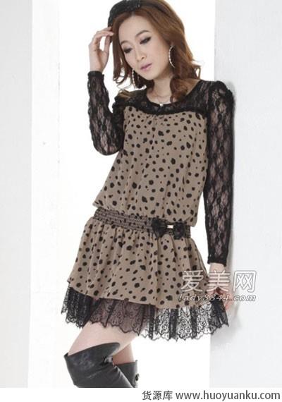 性感可爱蕾丝蝴蝶结连衣裙-第6张图片-货源库