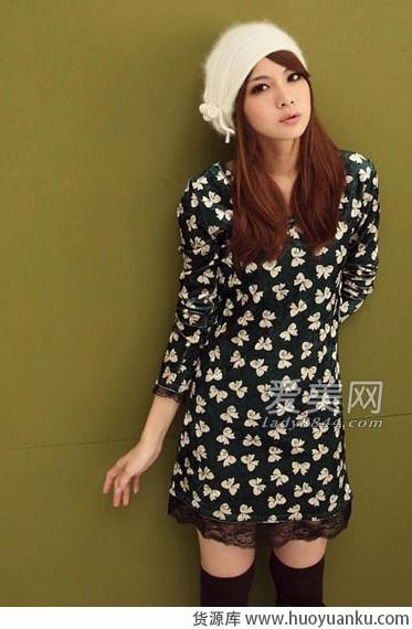 性感可爱蕾丝蝴蝶结连衣裙-第7张图片-货源库