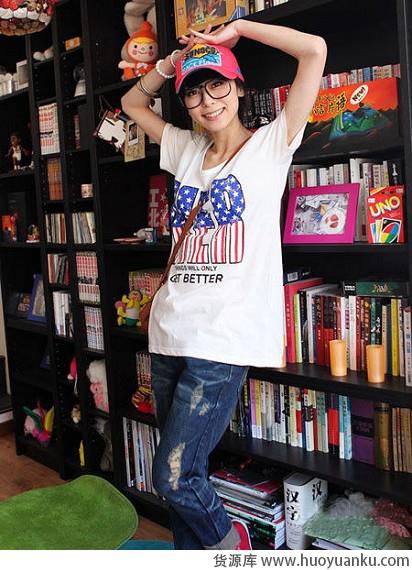 青春无敌清爽YY简单搭-第2张图片-货源库 青春无敌清爽YY简单搭-第2张图片-货源库