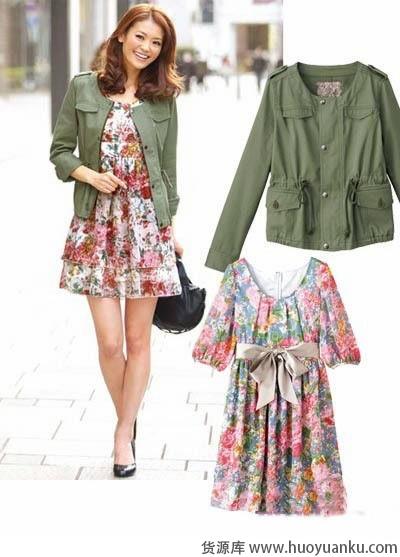 如何混搭碎花连衣裙-第4张图片-货源库