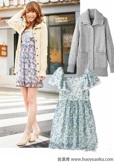如何混搭碎花连衣裙-第5张图片-货源库