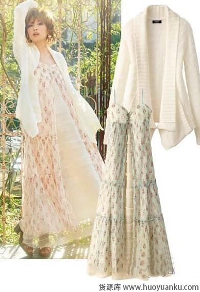 如何混搭碎花连衣裙-第7张图片-货源库