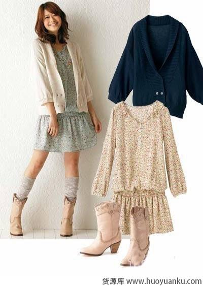 如何混搭碎花连衣裙-第8张图片-货源库