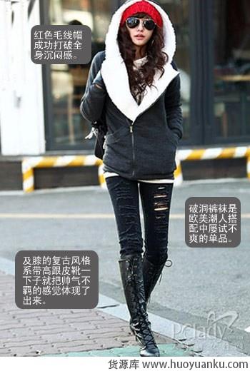 看韩国街头型女的棉服搭配-第3张图片-货源库