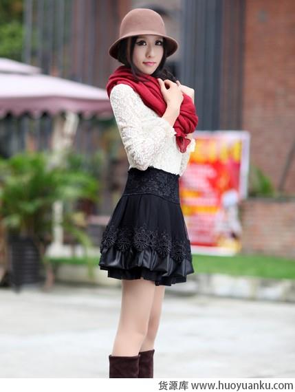 PU半身裙美丽不“冻”人-第2张图片-货源库
