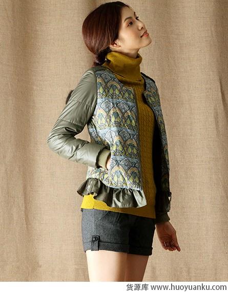 听说拼接的棉服不显胖哦-第2张图片-货源库