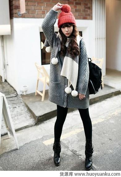 简单舒适宽松大毛衣-第2张图片-货源库