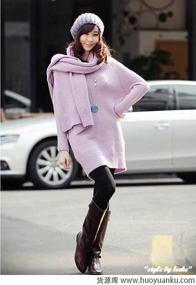 简单舒适宽松大毛衣-第4张图片-货源库