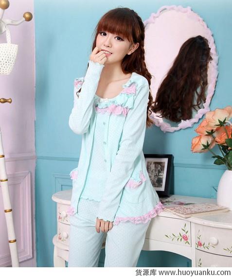 穿纯棉睡衣，做最美御宅女-第1张图片-货源库