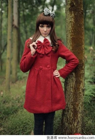 红色调搭配绚丽整个冬日-第1张图片-货源库