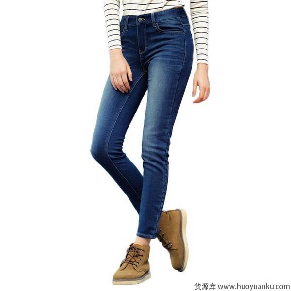 深色牛仔裤，高腰款假装腿长逆天-第4张图片-货源库