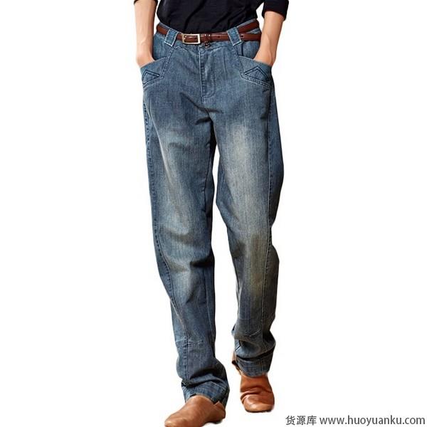 深色牛仔裤，高腰款假装腿长逆天-第7张图片-货源库