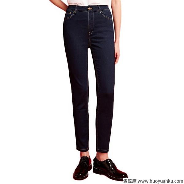 深色牛仔裤，高腰款假装腿长逆天-第8张图片-货源库