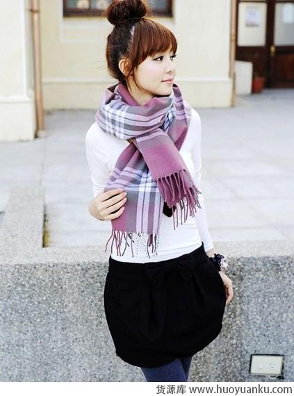 浓浓校园风的围巾搭配-第5张图片-货源库 浓浓校园风的围巾搭配-第5张图片-货源库