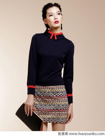 秋装俏打底还看小翻领-第6张图片-货源库