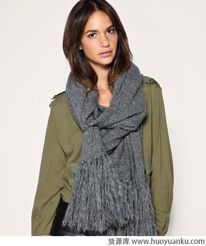 保暖百搭针织款围巾-第2张图片-货源库