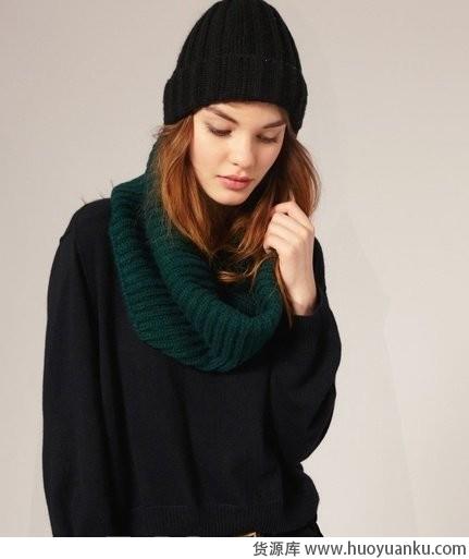 保暖百搭针织款围巾-第5张图片-货源库