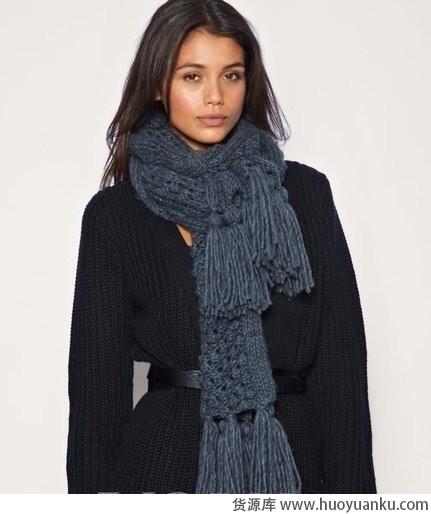 保暖百搭针织款围巾-第6张图片-货源库