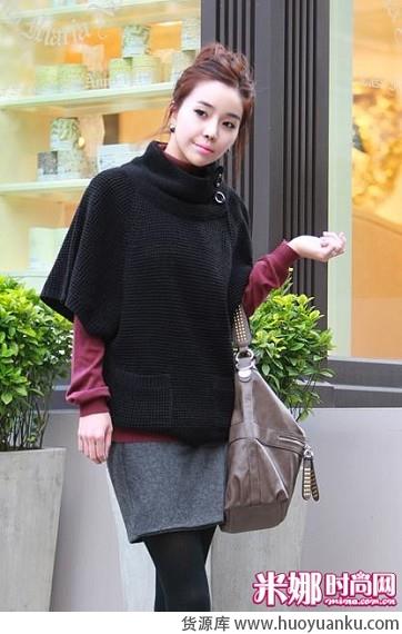 胖女生最爱斗篷外套轻松显瘦-第4张图片-货源库 胖女生最爱斗篷外套轻松显瘦-第4张图片-货源库