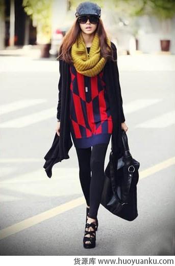 围巾的瘦脸搭配-第3张图片-货源库 围巾的瘦脸搭配-第3张图片-货源库