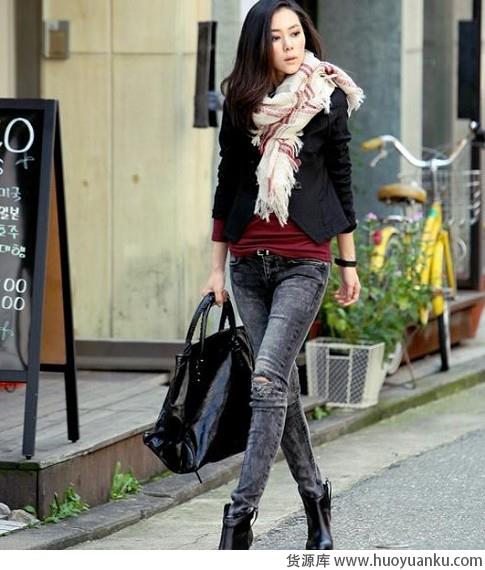 围巾的瘦脸搭配-第6张图片-货源库 围巾的瘦脸搭配-第6张图片-货源库