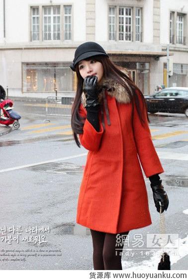 无敌甜美韩范大衣-第2张图片-货源库