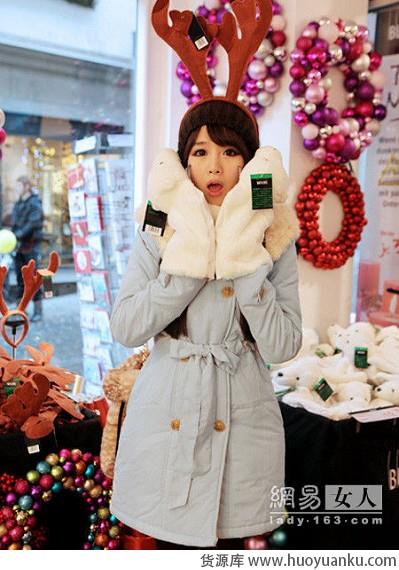 无敌甜美韩范大衣-第4张图片-货源库