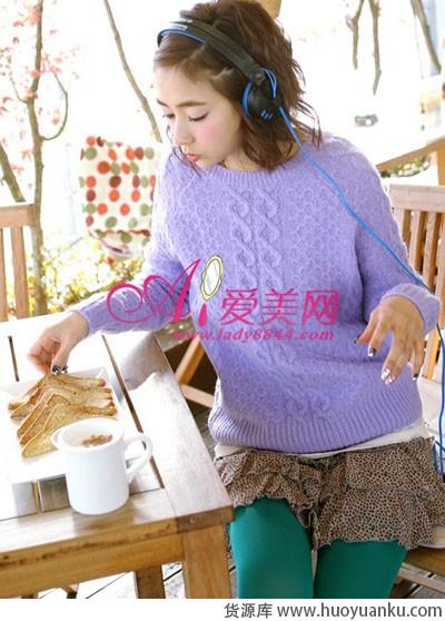 彩色毛衣的抢眼穿搭-第1张图片-货源库