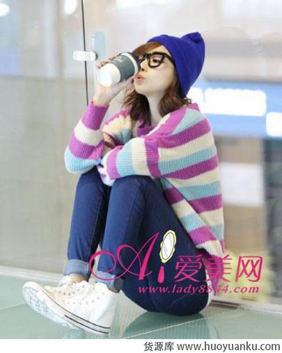 彩色毛衣的抢眼穿搭-第2张图片-货源库