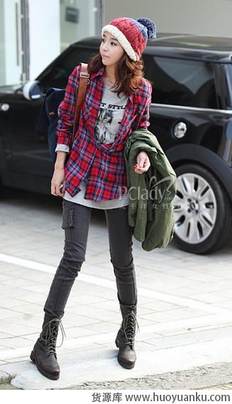 格纹衬衫大集合-第5张图片-货源库