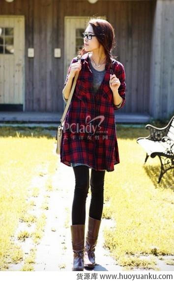 格纹衬衫大集合-第7张图片-货源库