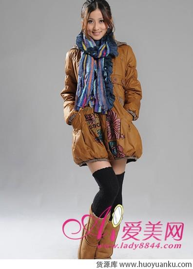 清新典雅印花棉服-第6张图片-货源库