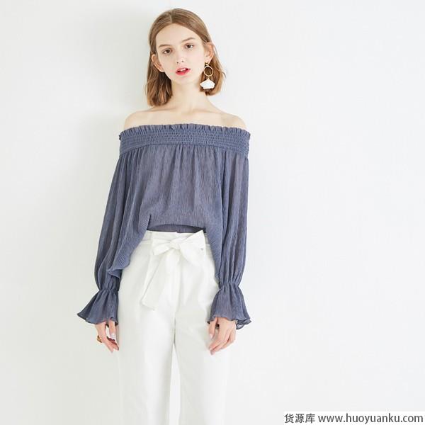 露肩装：放大你的美，只需这一招-第9张图片-货源库