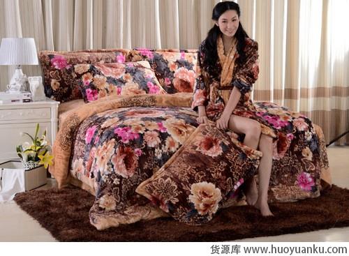 床单被子都加绒四件套温暖走起-第13张图片-货源库