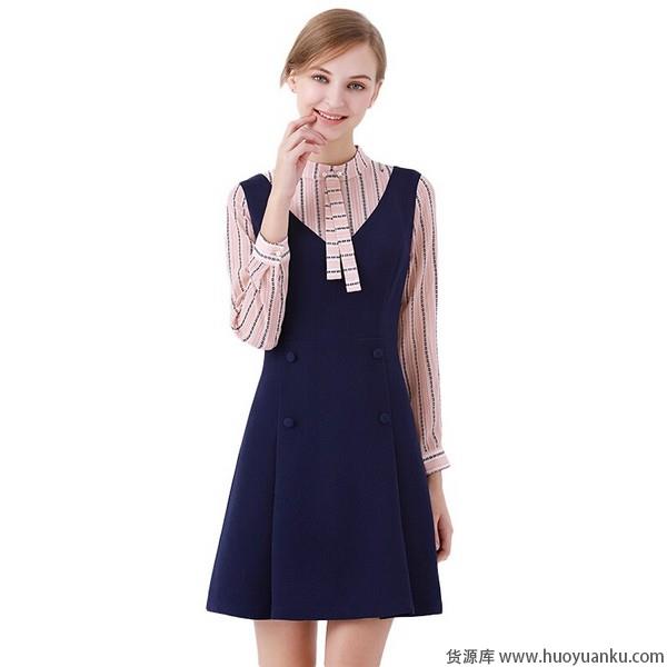 假两件连衣裙，轻轻套上就能优雅出行-第1张图片-货源库