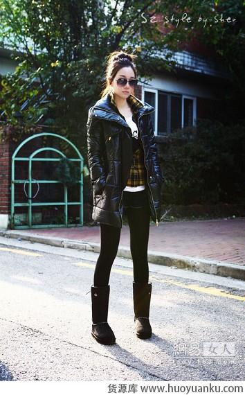 一件羽绒服的四种风格八款搭配-第3张图片-货源库 一件羽绒服的四种风格八款搭配-第3张图片-货源库