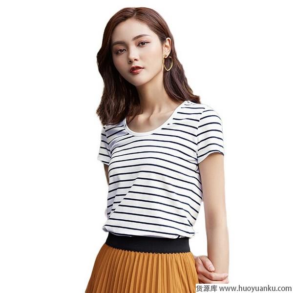 慵懒格调，条纹T恤复刻法式浪漫-第3张图片-货源库