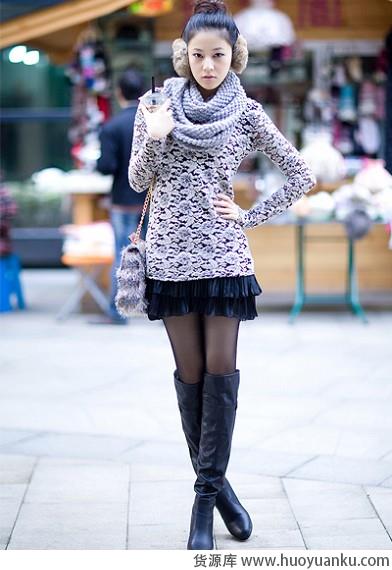 冬日连衣裙巧搭更具女人味-第5张图片-货源库 冬日连衣裙巧搭更具女人味-第5张图片-货源库