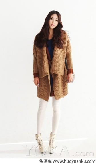 简单实用开衫毛衣-第2张图片-货源库