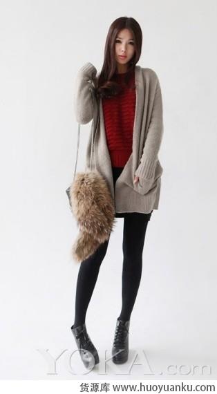 简单实用开衫毛衣-第6张图片-货源库