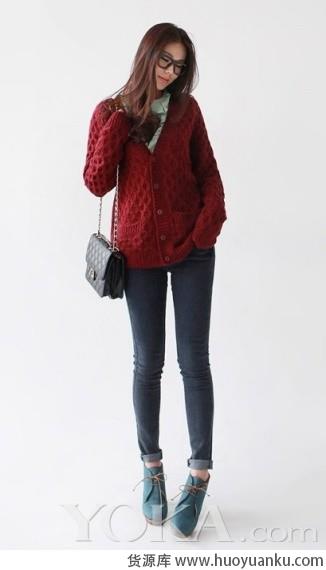 简单实用开衫毛衣-第7张图片-货源库