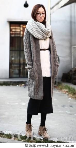 简单实用开衫毛衣-第8张图片-货源库