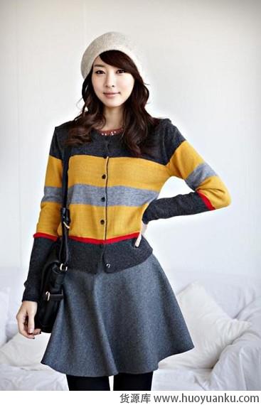 短装搭毛衣甜美惹人爱-第3张图片-货源库