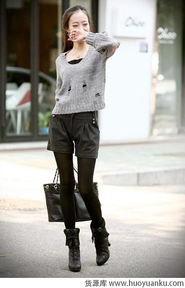 短装搭毛衣甜美惹人爱-第4张图片-货源库