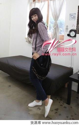 浓浓女人味复古麻花毛衣-第9张图片-货源库