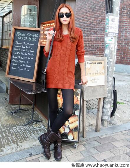 秋搭第二式:大衣+长款毛衣-第9张图片-货源库 秋搭第二式:大衣+长款毛衣-第9张图片-货源库