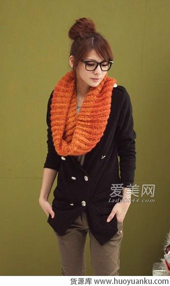 针织围脖的多风格搭配-第5张图片-货源库 针织围脖的多风格搭配-第5张图片-货源库